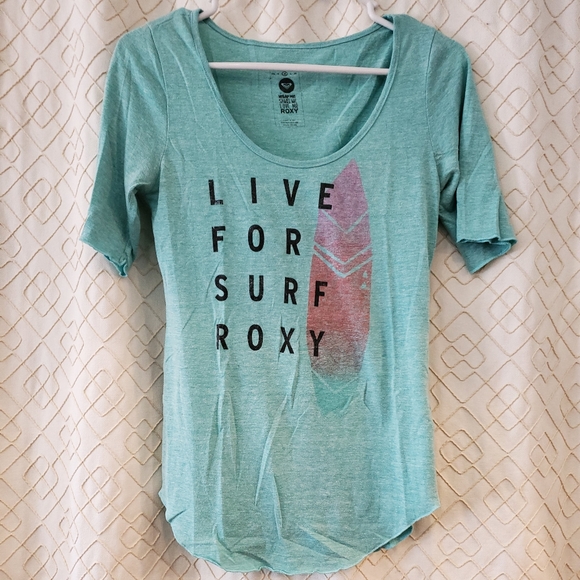 Roxy Tops - Roxy Scoop Neck Tee